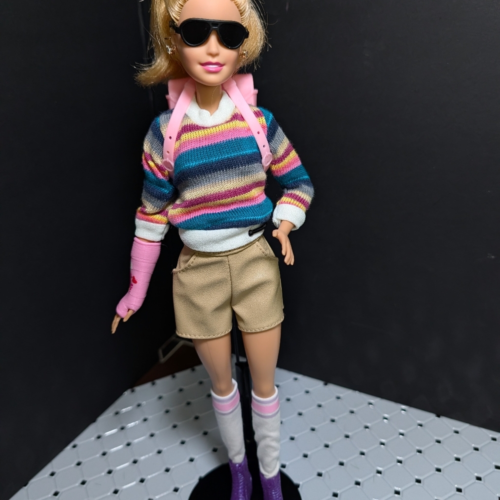 FINAL PRICE* Custom Restyled Barbie with Cast - Picture 6 of 13